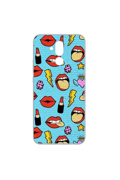 OEM Husa compatibila cu Huawei Mate 20 Lite Silicon Gel Tpu Model Pop Art Lips
