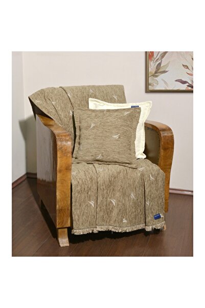 Baby Oliver Ριχτάρι Τριθέσιο 180x300cm Σενίλ Μπεζ Design 1004