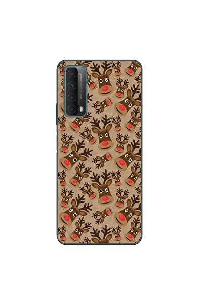 OEM Husa compatibila cu Huawei P Smart 2021 Silicon Gel Tpu Model Craciun Rud...