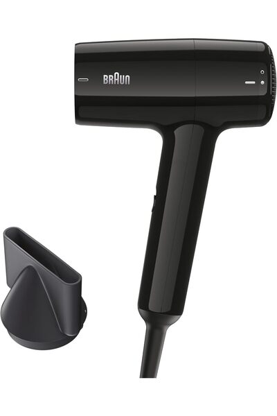 Braun Сешоар HD1.5 - Компактен лек сешоар с накрайник за оформяне, сешоар за ...