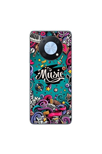 OEM Husa compatibila cu Huawei Nova Y90 Silicon Gel Tpu Model Pop Art Music