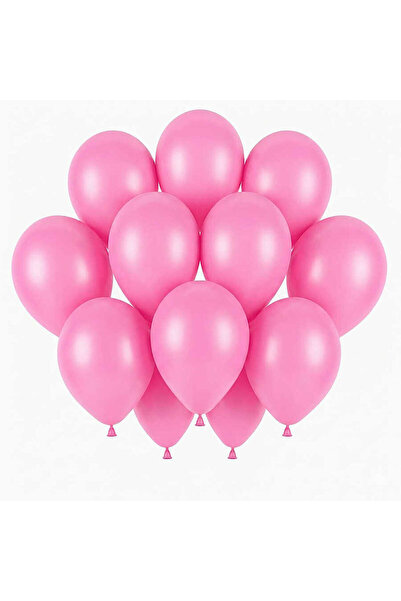 BeySüS Pink Color Latex Pastel Balloon (30 cm) - 12 Pieces