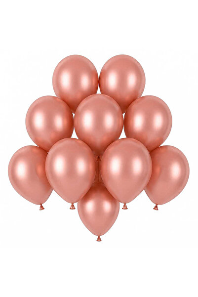 BeySüS Rose Gold Color Latex Pastel Balloons (13 cm) - 10 Pieces