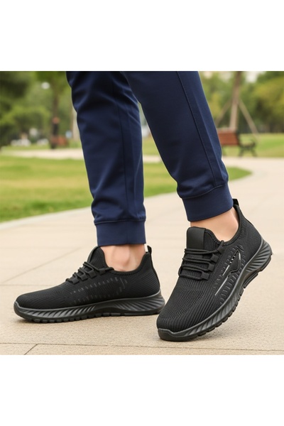 Modlet.ro Men's black low-top sneakers DAN1