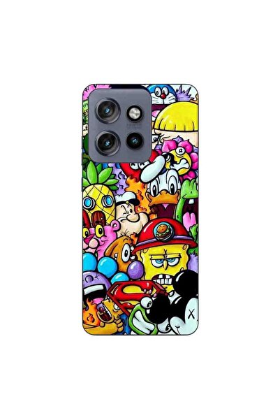 OEM Husa compatibila cu Motorola Edge 50 Neo Silicon Gel Tpu Model Pop Art Ca...