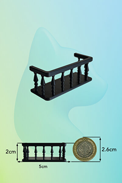aysluka Minyatür Balkon, Minyatür Müzeler için Balkon, 1/50 Ölçek Uyumlu, Mak...