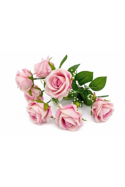 OEM Flori Artificiale Buchet Trandafiri Roz Cu Bobite