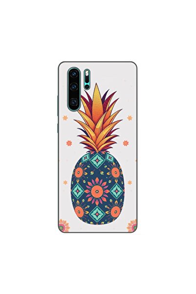 OEM Husa compatibila cu Huawei P30 Pro Silicon Gel Tpu Model Floral Pineapple