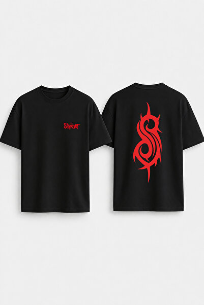 cesita Μπλουζάκι Slipknot με στάμπα, με λαιμόκοψη ποδηλάτου, σε μεγάλο μέγεθο...