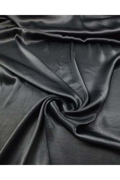 Kumaş Parça Black Satin Viscose Fabric Flowy Draped Tiril Tiril Shirt Fabric ...