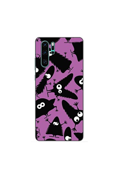 OEM Husa compatibila cu Huawei P30 Pro Silicon Gel Tpu Model Monstri Negri