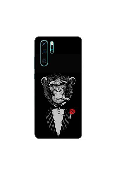OEM Husa compatibila cu Huawei P30 Pro Silicon Gel Tpu Model Cigar Monkey