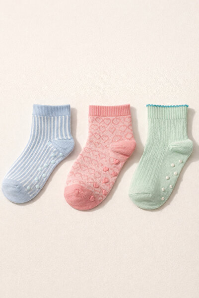 Katia&Bony Baby 3-Piece Multi-Colored Step Socks