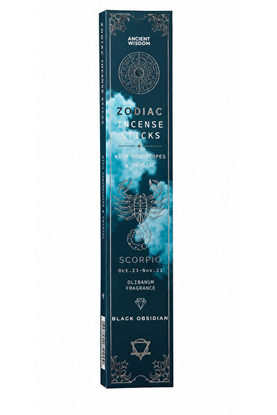 Namaruna Bețișoare de tămâie Zodiac Scorpion - Oliban și Cristal de Obsidian ...