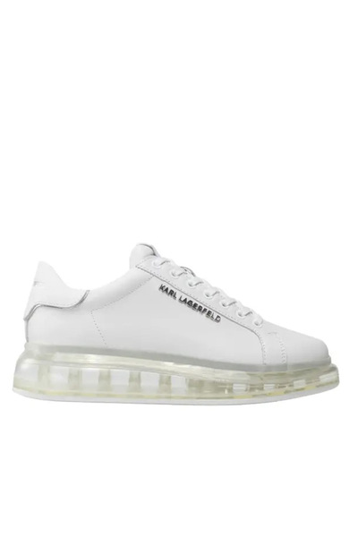 Karl Lagerfeld Ανδρικά Δερμάτινα Shine Sneakers Λευκά KL52625A-11W WHITE