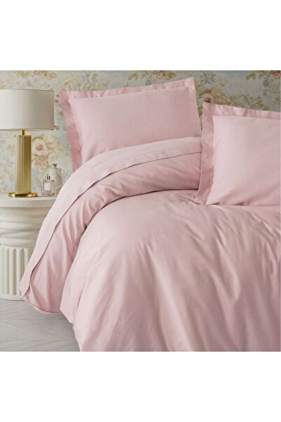 Cotton Box Elegant double bed linen Powder pink, satin Cotton
