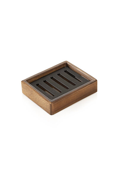 Midas Furniture Wooden Soap Dish Brown