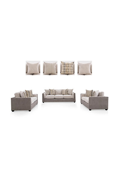 Midas Furniture POLYESTER SOFA SET 3 PCS 241X96X93 CM BEIGE