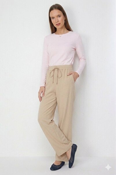 Ekol Side Pocket Wide Leg Pants 4124