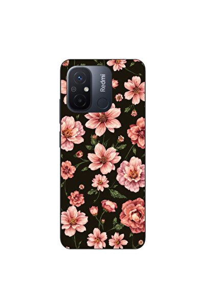 OEM Θήκη συμβατή με Xiaomi Redmi 12C από σιλικόνη gel TPU με σχέδιο ροζ ανοιξ...