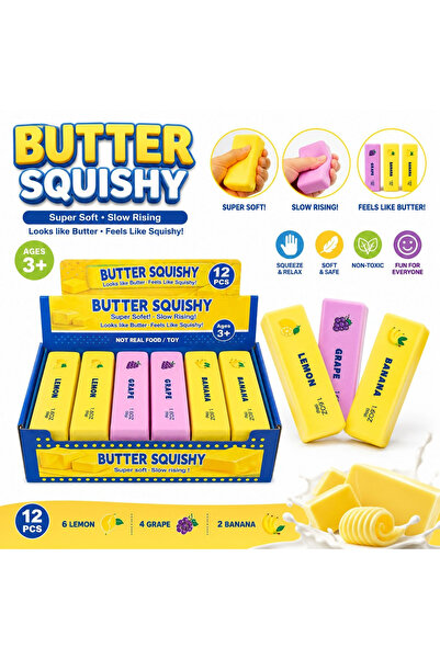 BaoBao Jucărie Antistres Butter Squishy Aromat , 13cm- Squishy în Formă de Unt /