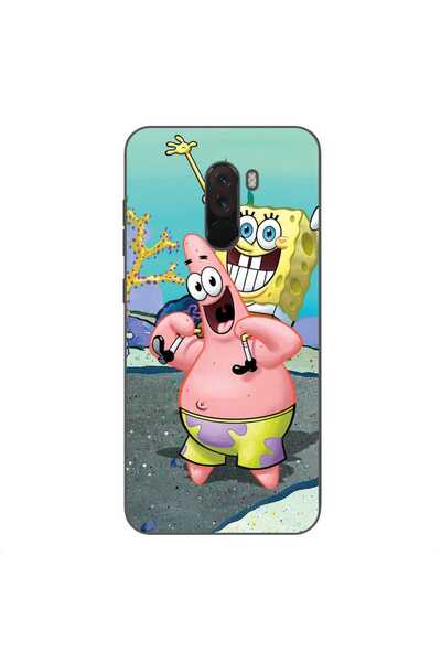 OEM Husa compatibila cu Xiaomi Pocophone F1 Silicon Gel Tpu Model Spongebob