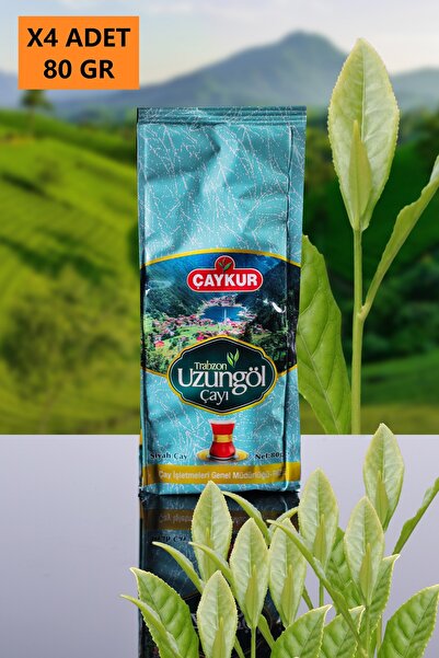 Çaykur HEDİYELİK TRABZON UZUNGÖL ÇAYI 80 GR X 4 ADET SİYAH DÖKME ÇAY