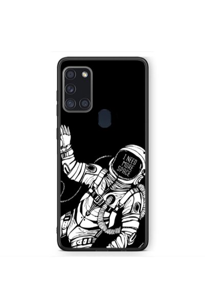 Other Samsung A21S I need more space Black Glossy Θήκη