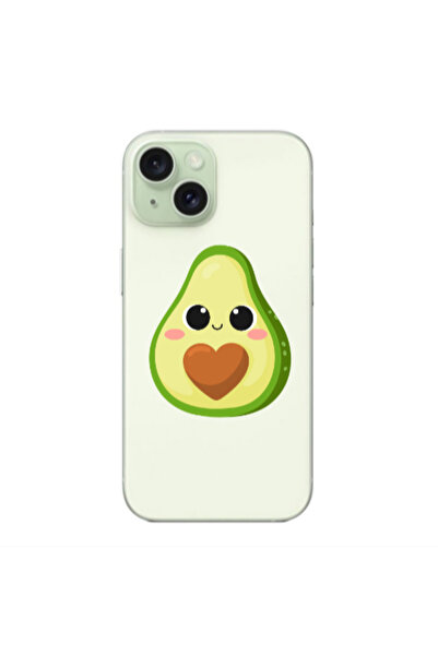 Other Apple iPhone 15 Baby avocado Transparent Silicone TPU Θήκη