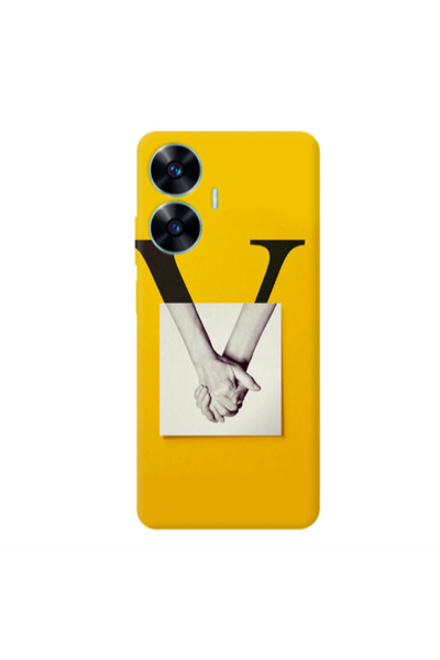 Other Realme C55 V logo Transparent Silicone TPU Θήκη