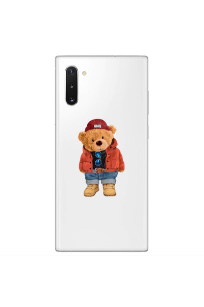 Other Samsung Note 10 Plus Bear in a hat Transparent Silicone TPU Θήκη