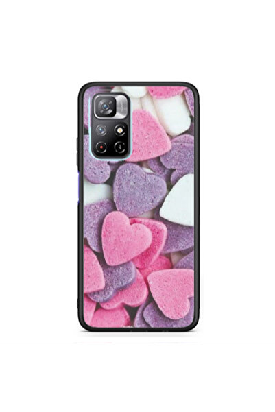 Other Xiaomi Poco M4 Pro 5G Sponge Hearts Black Glossy Θήκη