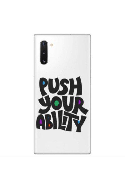 Other Samsung Note 10 Plus Push Your Ability Transparent Silicone TPU Θήκη