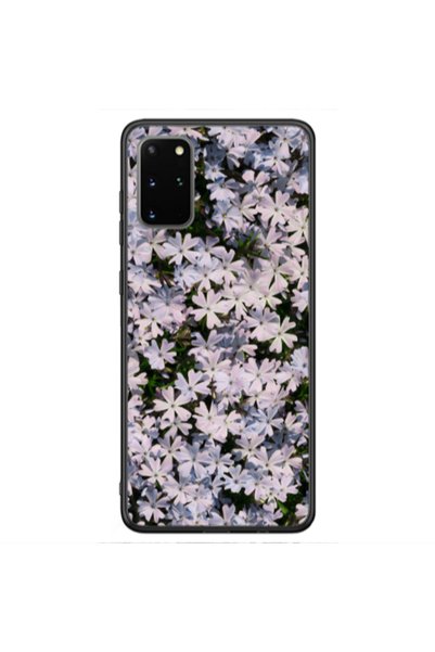 Other Samsung S20 FE Flowers white Black Glossy Θήκη