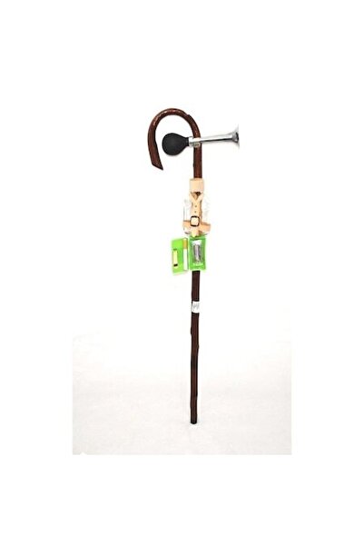 OEM Baston amuzant, din lemn, maro închis, 92 cm