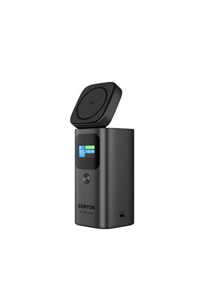 CANYON Baterie externă magnetică Qi2 OnPower 150, 15000 mAh, Carcasă din alum...