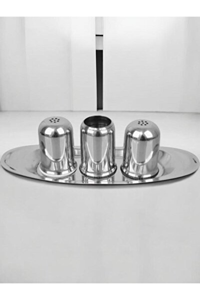 BİZ ZÜCCACİYE Small Gondola Salt Shaker Set Stainless Steel 20 cm