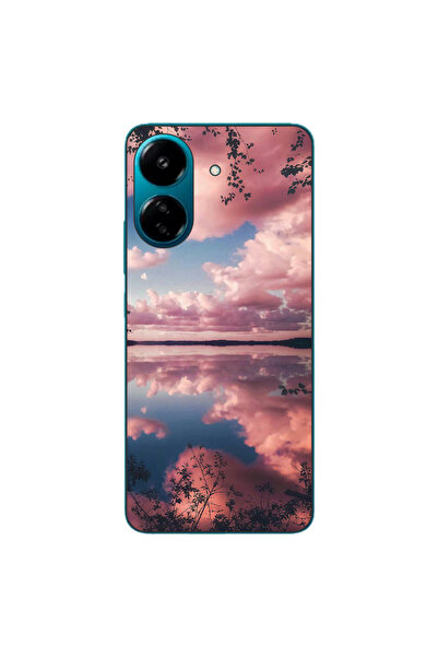 OEM Husa compatibila cu Xiaomi Redmi 13C 4G Silicon Gel Tpu Model Pink Clouds