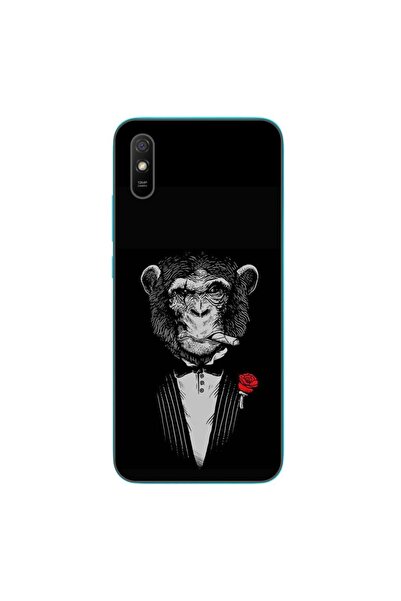 OEM Husa compatibila cu Xiaomi Redmi 9A Silicon Gel Tpu Model Cigar Monkey