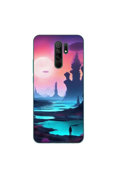 OEM Case compatible with Xiaomi Redmi 9 Silicone Gel Tpu Model Mystic Planet