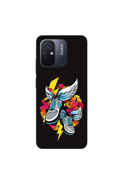 OEM Husa compatibila cu Xiaomi Redmi 12C Silicon Gel Tpu Model Fashion Sneakers
