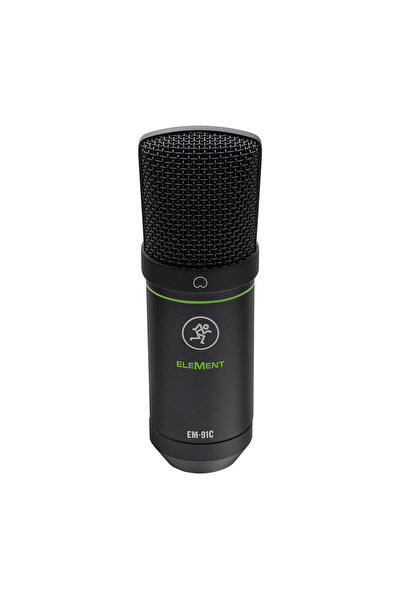 Mackie ميكروفون مكثف ذو غشاء كبير EM-91C مع كابل XLR وحامل مضاد للصدمات