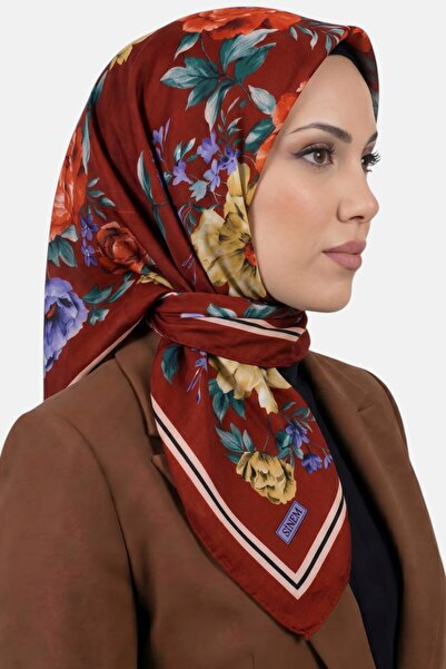 hadiora Women's Red Floral Patterned Stitched Writing Pad