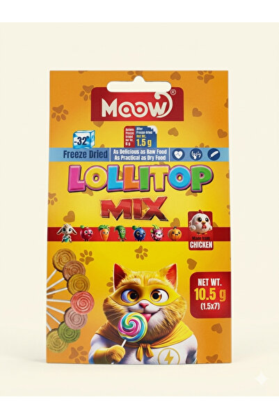Animaire Moow Ocean Series Deniz Ürünleri Kedi Ödülü Tanışma Paketi 6 adet krema, 7 adet lolipop, 90 gr ezme