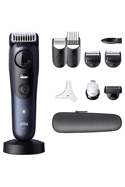 Braun Trimmer Seria 7 BT7540, 40 lungimi, waterproof, Negru-Albastru