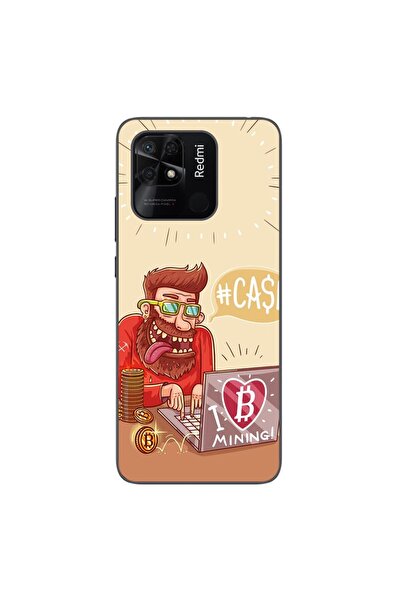 OEM Husa compatibila cu Xiaomi Redmi 10C Silicon Gel Tpu Model BTC Mining