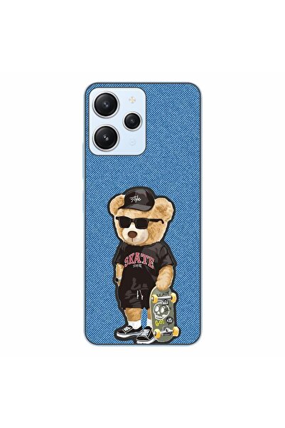 OEM Husa compatibila cu Xiaomi Redmi 12 4G Silicon Gel Tpu Model Bear Skate F...