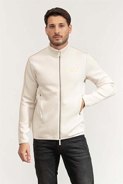 EA7 Erkek Fermuarlı Sweatshirt Çok Renkli