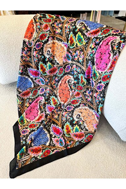 Modario Si̇yane Cotton Scarf Pattern 3 26 - 12