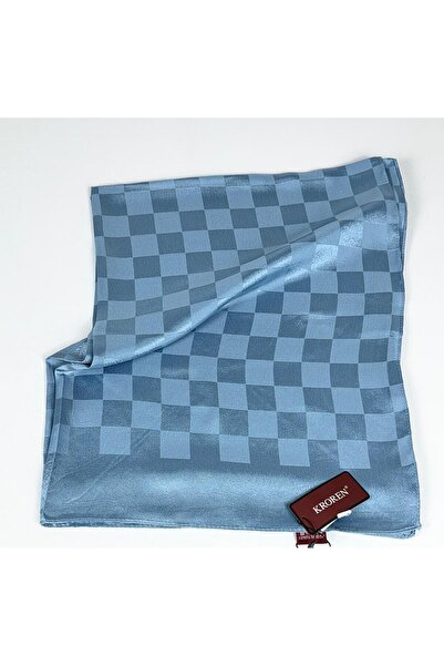 KROREN Crepe Jacquard Checkered Pattern Shawl - 70 X 190 - 7379-177